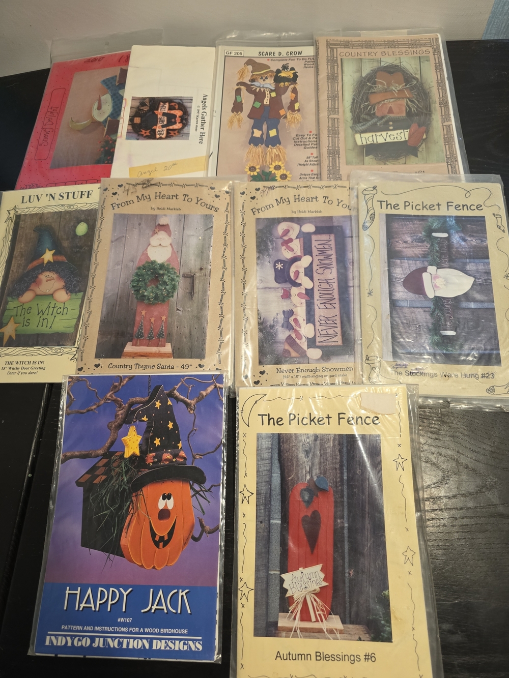 Vintage Mix Of 10 Pattern For Wood, Paint, Fabric, Holiday, DIY, Creative